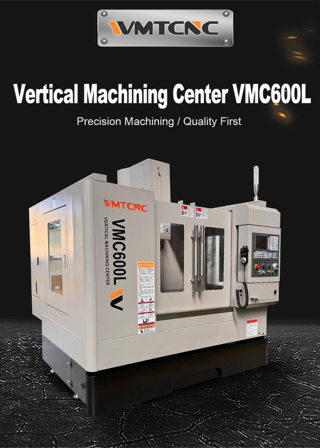 WMTCNC 4 Axis 5 Axis Vertical Milling Machine VMC600L CNC Machining Center Price