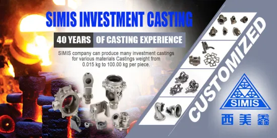 Customized Precision Casting Stainless Steel 304 316 Silica Sol Lost Wax Investment Casting