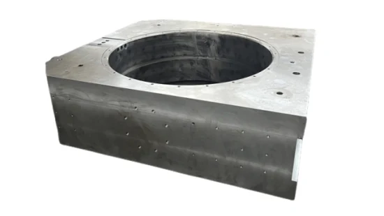 China Foundry Rough Machining Large Scale Customized G28mn6 Sand Casting Carbon Alloy Steel Bearing Chock for Rolling Mill