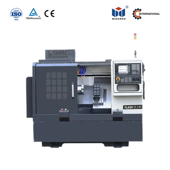 High Speed Slant Bed Linear Guideway CNC Turning Machine 